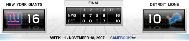NYG - Detroit Lions