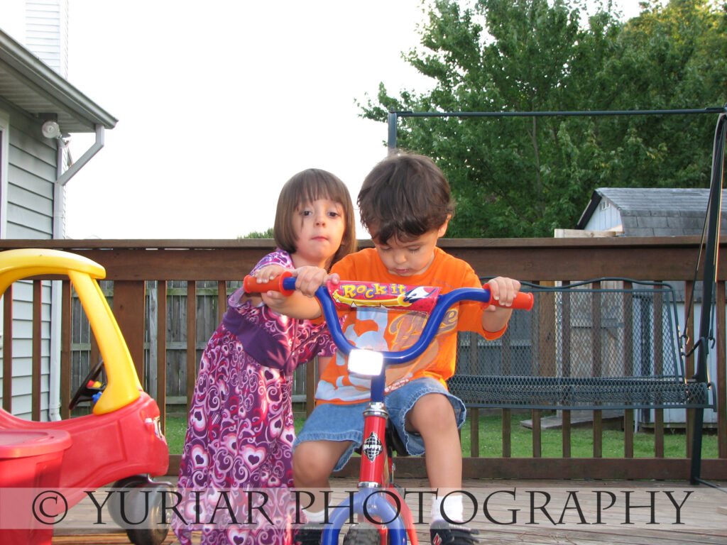 Little Momma, helping out.