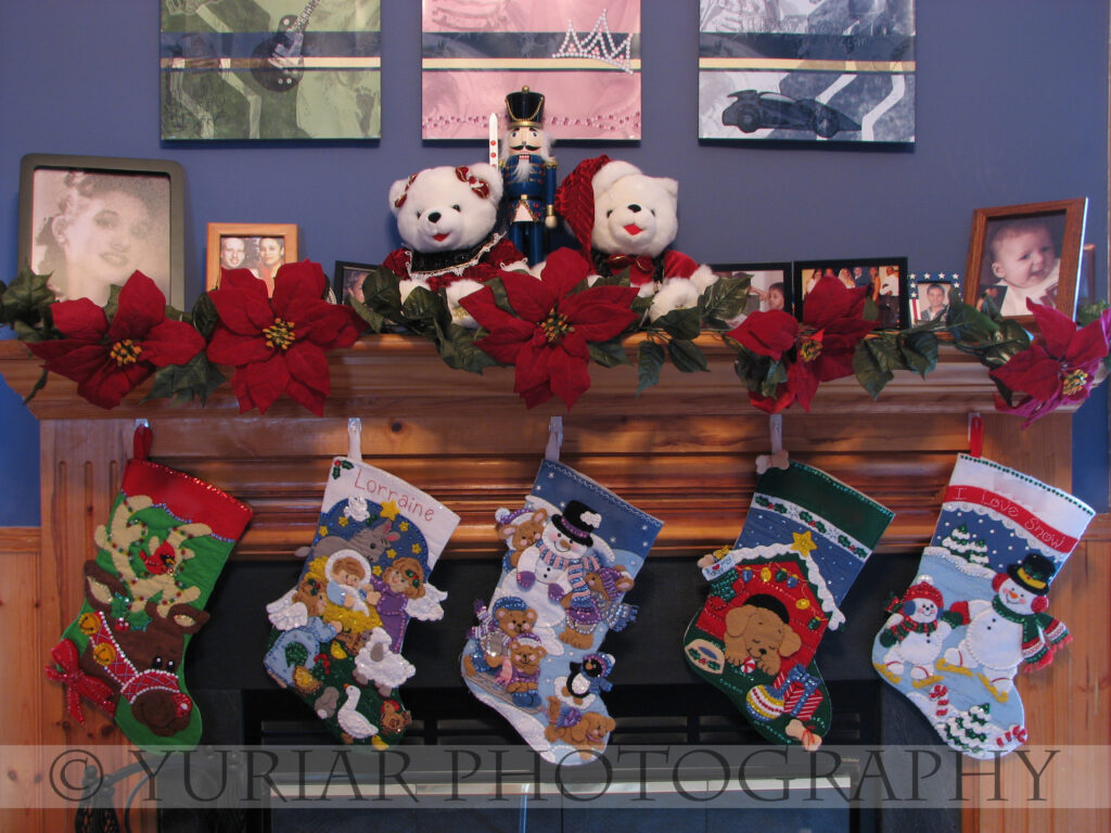 Stockings were hung by the chimney with care