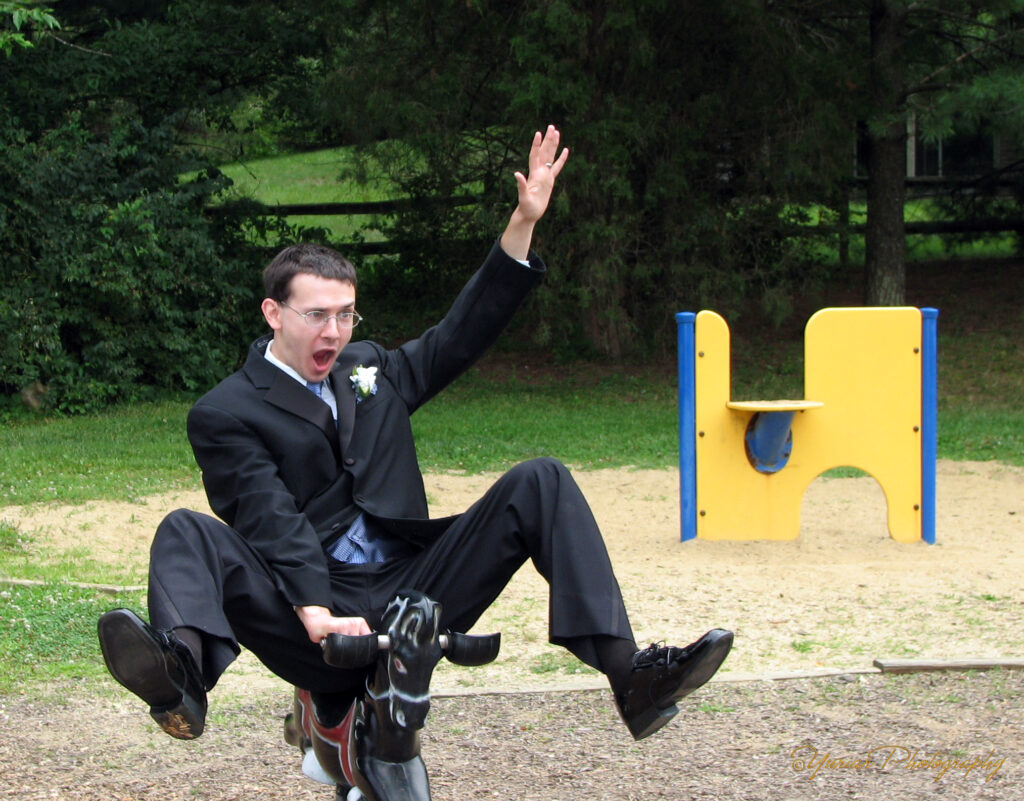 Just playing around at the local park.